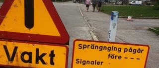 Här sprängs det för att bygga nya bostäder