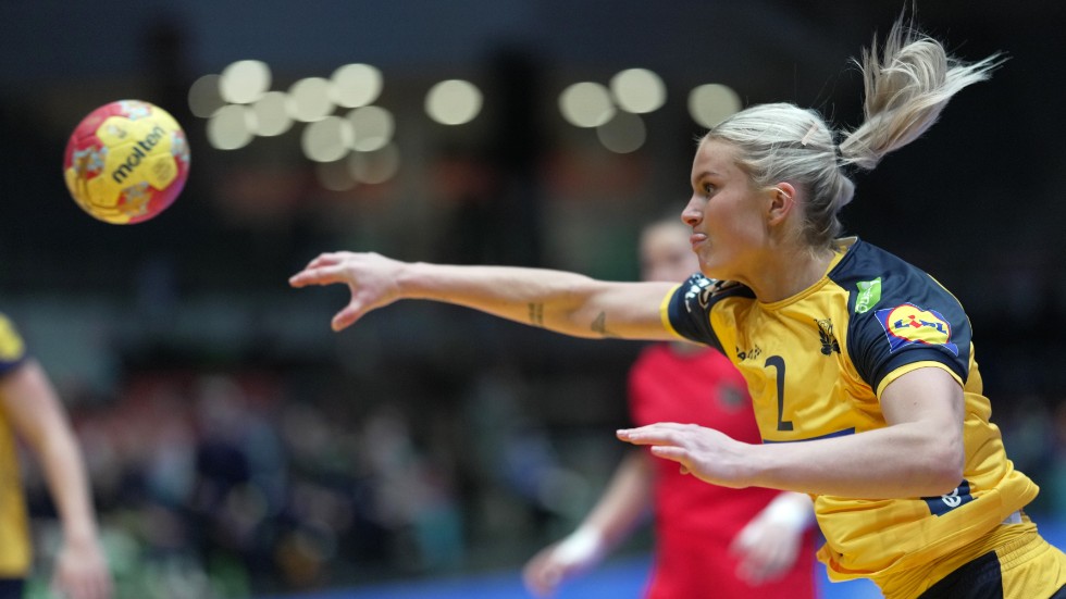 Clara Lerby under handbolls-VM i vintras. Arkivbild.