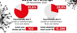 Över 100 covidsjuka på iva – flest sedan juni