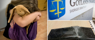 35-årig man misstänks för flera brott mot ex-sambon och 7-åriga dottern • Bröt av mobiltelefon och spolade vatten på gosedjur