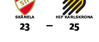 Skånela föll hemma mot HIF Karlskrona