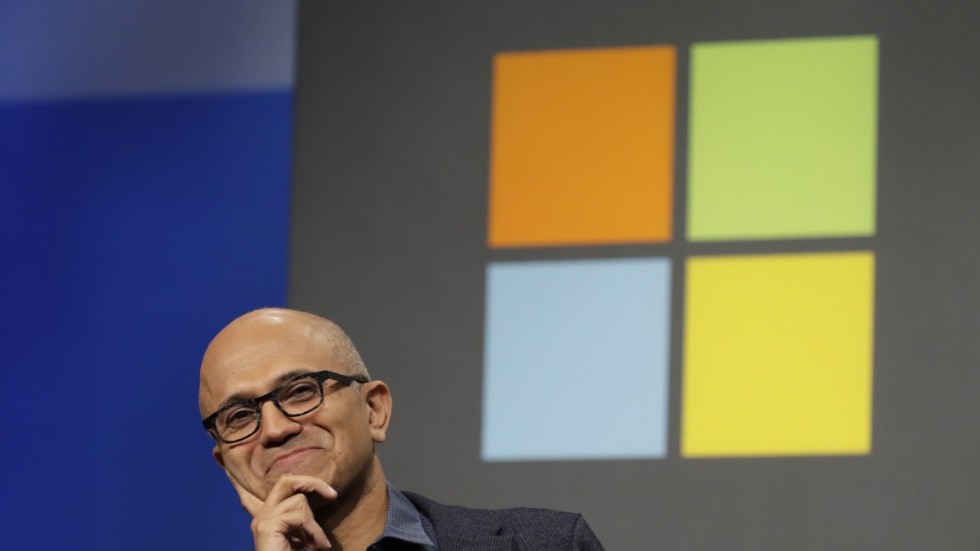 Microsofts vd Satya Nadella har anledning att vara nöjd med kvartalet. Arkivbild.