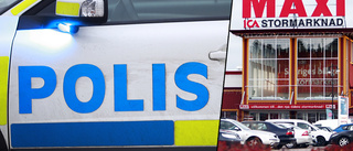 Man kastade matvaror mot folk och bilar – togs av polis