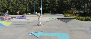 Den nya färgen stör åkarna i skejtparken