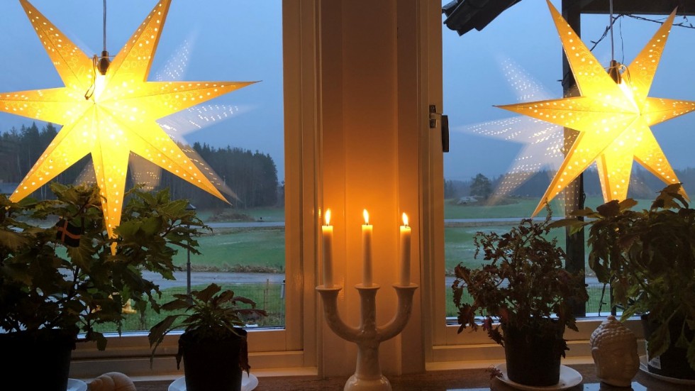 Decembermorgon och trevlig frukost i Sätra, Hällestad. 