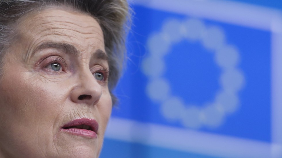 EU-kommissionens ordförande Ursula von der Leyen. Arkivbild.
