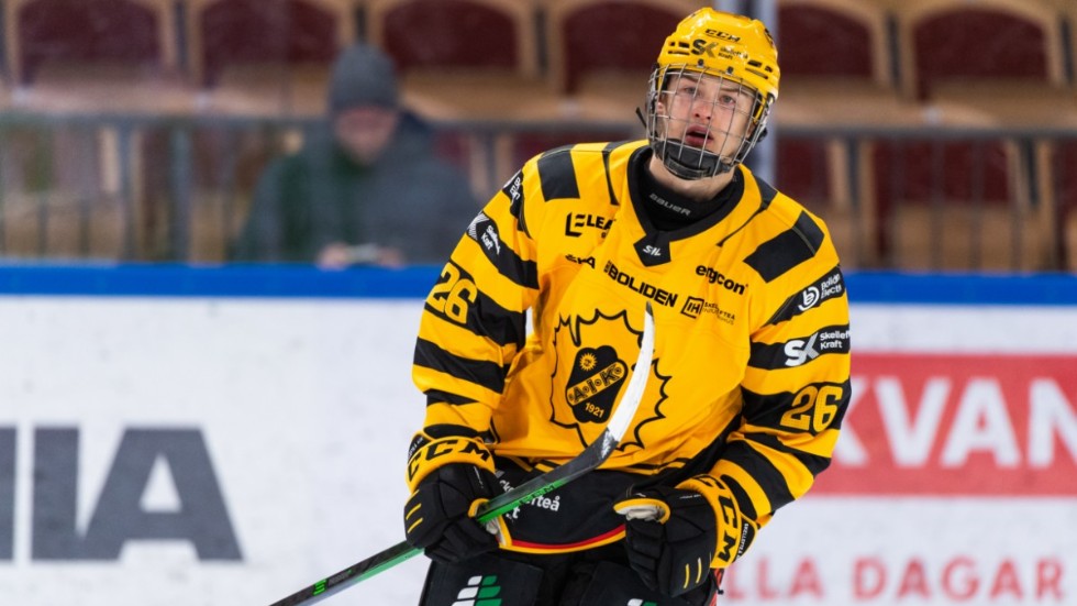Simon Robertsson har prisats som hockeyettans bästa unga spelare, utsedd av hockeyettans spelare.