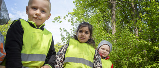 Förskolebarn belönas med odlingstillbehör efter skräpplockardagen