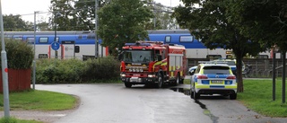 Person påkörd av tåg - fördes till sjukhus