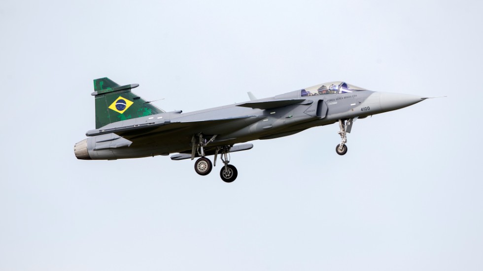 Brasilien kan eventuellt tänka sig att köpa fler Gripen-plan från försvarskoncernen Saab. Arkivbild.