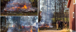 Kraftig rökpelare väckte frågetecken: "En rivningskåk"