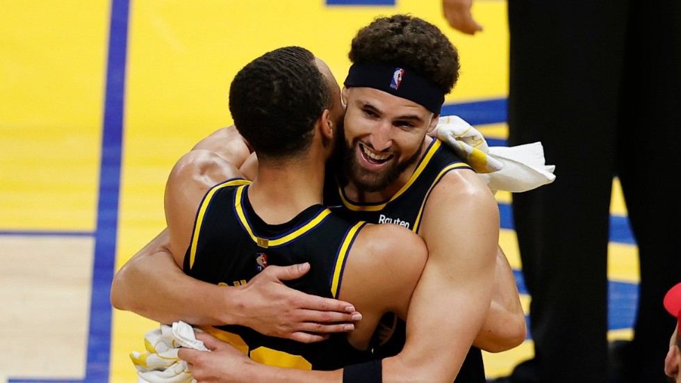 Golden States Stephen Curry (till vänster) och Klay Thompson får spela final i NBA igen.