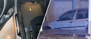 Pontus bil förstördes i översvämningen – fick garaget för tre veckor sedan • "Väcktes i natt"