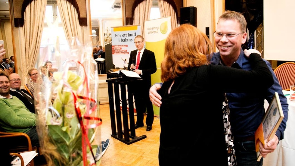 Andreas Wiklund från Fole Stora Tollby prisades med Swedbanks belöning.