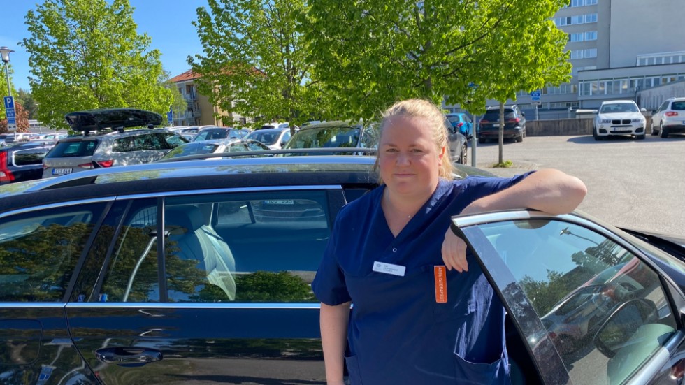 Malin Erneby arbetar på Nyköpings lasarett och tycker parkeringssituationen är under all kritik vid sjukhuset.