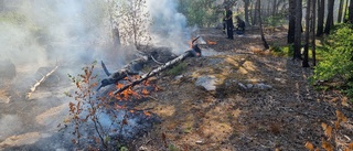 Larm om brand i Vrinneviskogen