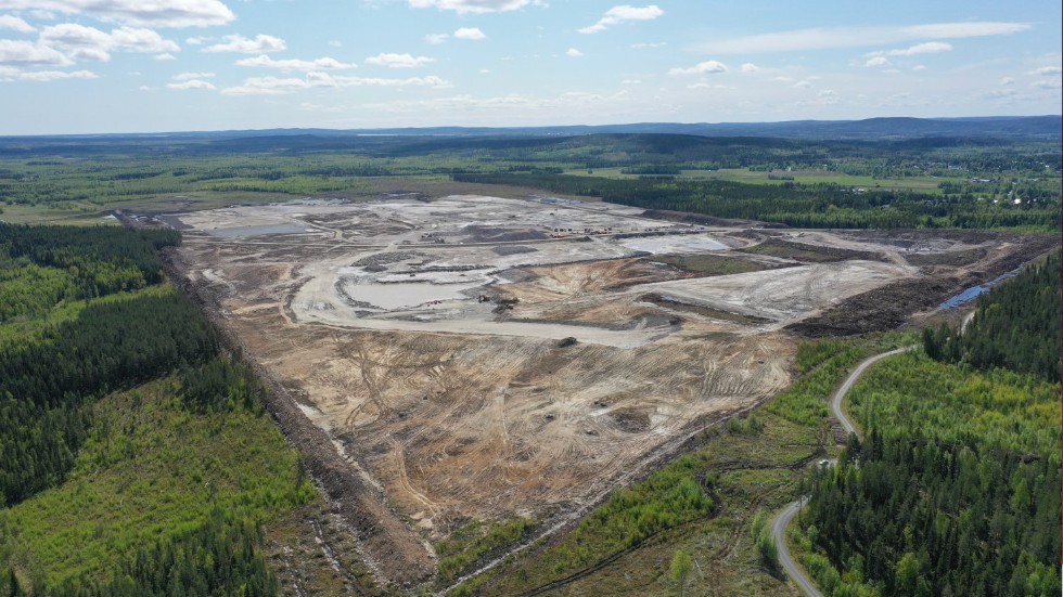 Här ska fabriken ligga så småningom. 2025