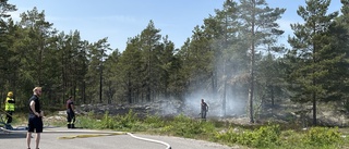 Misstanke om brott efter tre bränder vid industriområde