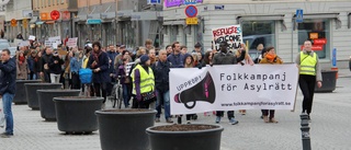 Protester mot skärpt asylpolitik