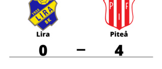 Piteå vann borta mot Lira