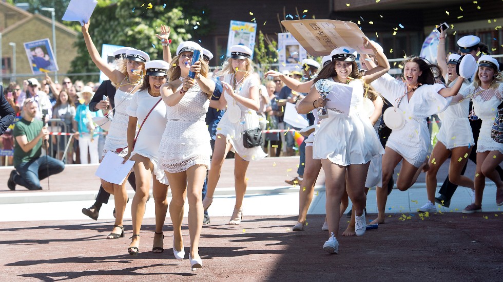 Från studenten i Nyköping 2018. I år tar eleverna studenten den 9 juni.