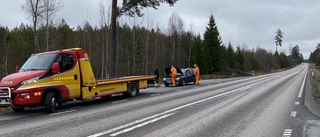 Motorn exploderade och bilen började brinna