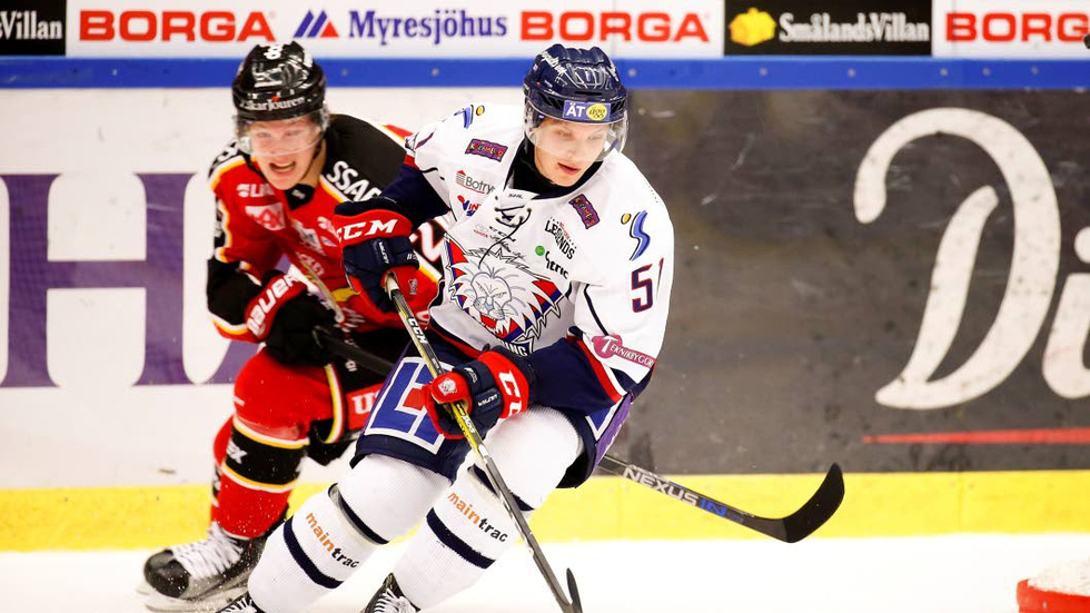 Kristian Näkyvä i LHC-dressen i en match mot Luleå.