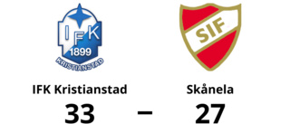 Förlust för Skånela mot IFK Kristianstad med 27-33