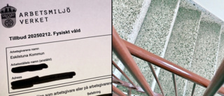 Skräcken: Kastades ner för trappa – i jobbet