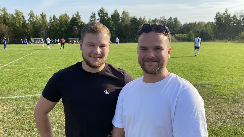 Borensbergs IF:s Oscar Knutsson, till vänster, kan räkna in flera nyförvärv till årets säsong i herrfyran.