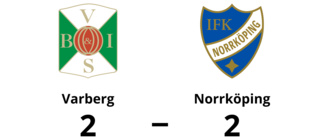 Oavgjort mellan Varberg och Norrköping i B-slutspel i P17-Allsvenskan