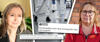 Bonus slopas för ordinarie personal – men inte för sommarvikarier