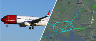 Passagerarflyg cirkulerade över Enköping: "Tekniskt problem"