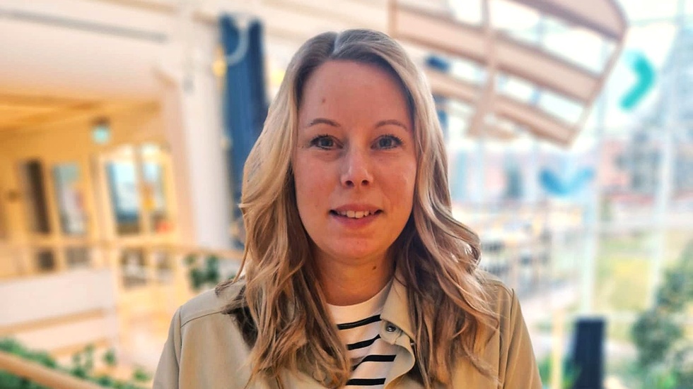 Michaela Ericsson på Campus Västervik. 