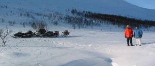 Vatten på isar och lavinrisk i fjällen