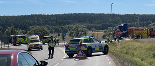 Efter kollisionen – trafiken åter igång