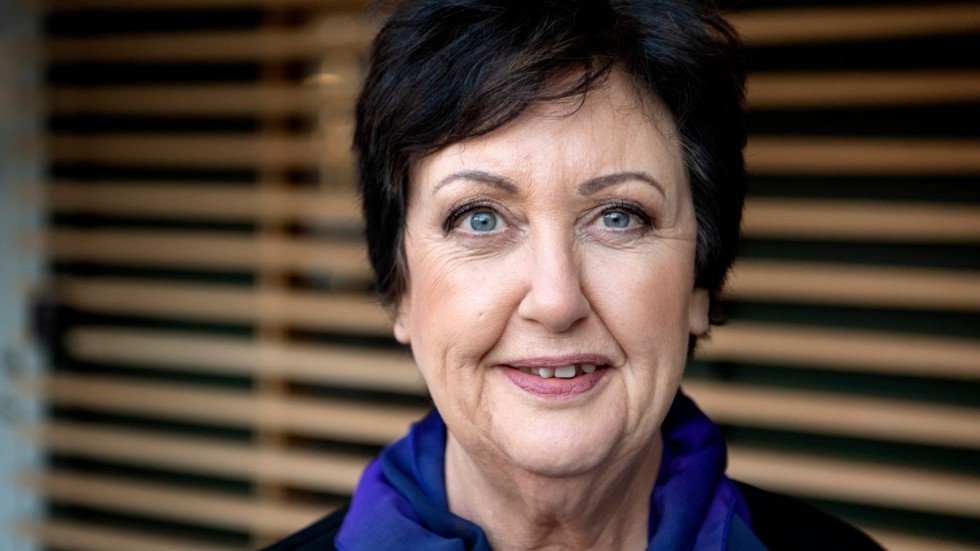 Babben Larsson, komiker och programledare, prisas för att hon gör Sverige gladare Arkivbild.