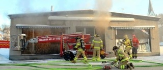 Brand intill kommunhuset