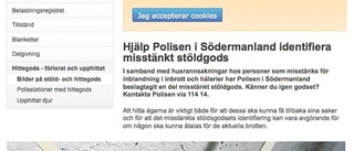 Polisens sida för saknade föremål