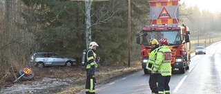 Flera olyckor i halkan på morgonen