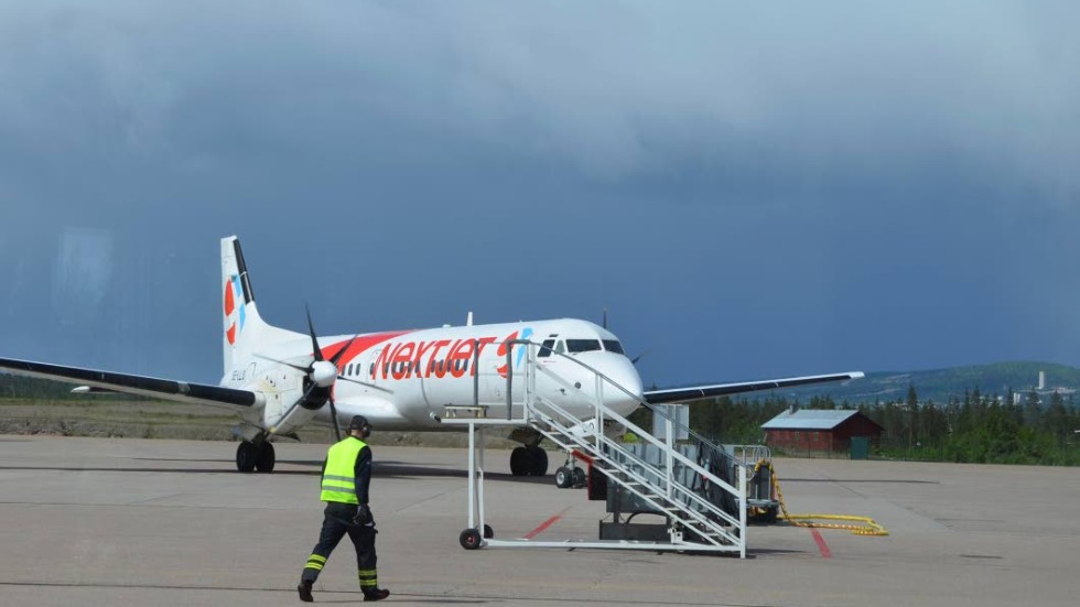 Blir kvar. NextJet fortsätter flyga från Gällivare, trots att det var helt klart att Estonian Air skulle ta över rutten.