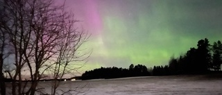 Norrskenschans när jorden träffas av solstorm