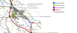 Så blir dragningen av E22 förbi Söderköping