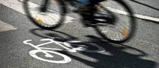 Tummen upp för cykelväg