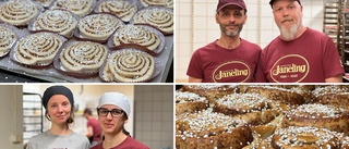 Janelingsbagarna har bakat kanelbullar sen midnatt: "Tror vi landar på 10 000" ✓Så här går det till