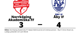 Bawan Mahmoud och Andreas Jansson målskyttar när Norrköping Akademiska FF förlorade