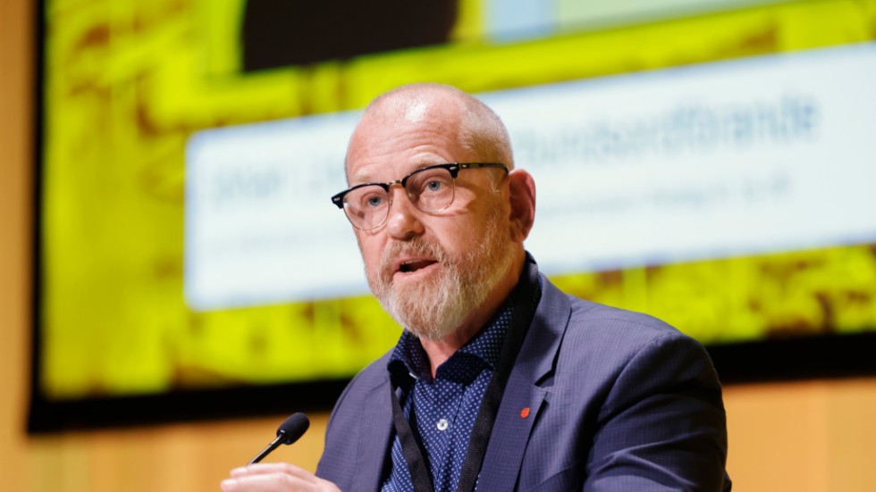 Johan Lindholm, ordförande för LO-facket Byggnads. Arkivbild.