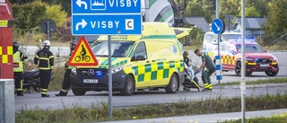 Moped och personbil krockade i Visby • Räddningstjänsten: ”En person förd till sjukhus”