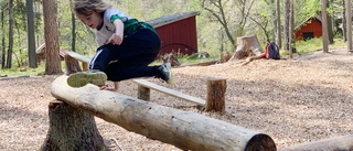 Naturparkour lockar barn och ungdomar till skogen