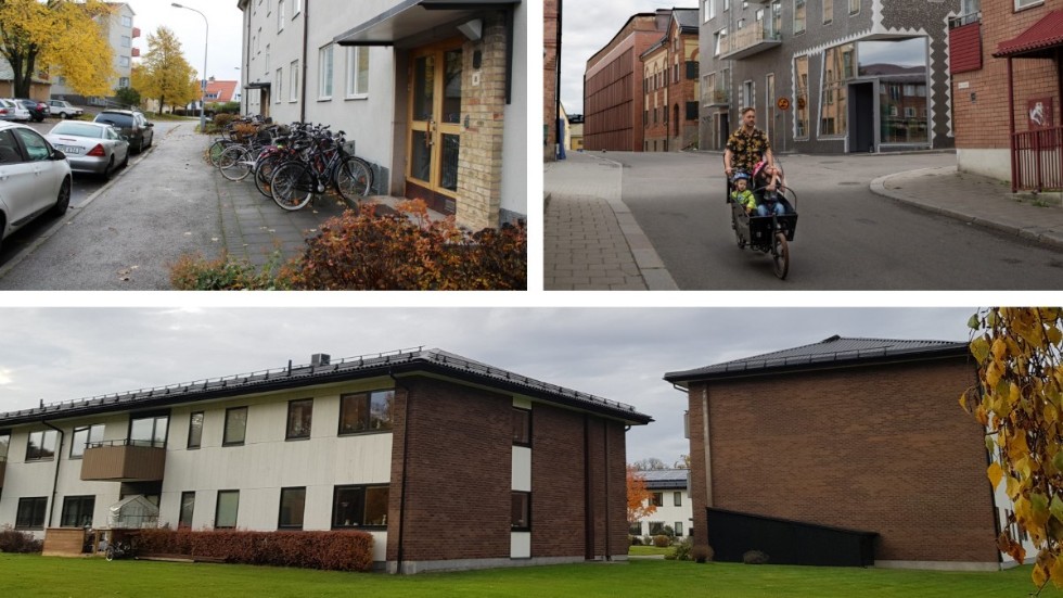 Bostadsrätterna på Skedagatan i Linköping och Bredgatan i Norrköping har gått upp mest i pris, räknat i kronor. Procentuellt sett är det Strandgatan i Åtvidaberg (längst ner i bild) som toppar listan.